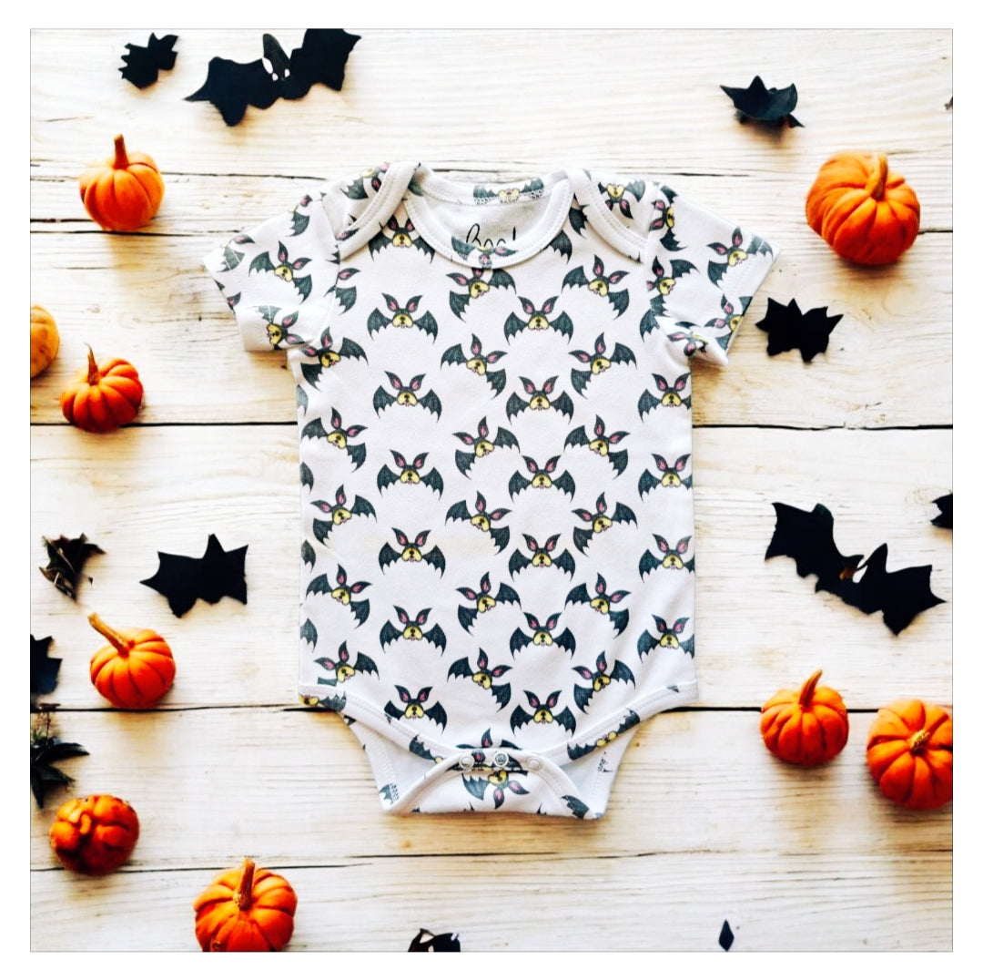 Body bebé murcielagos 100% algodón orgánico