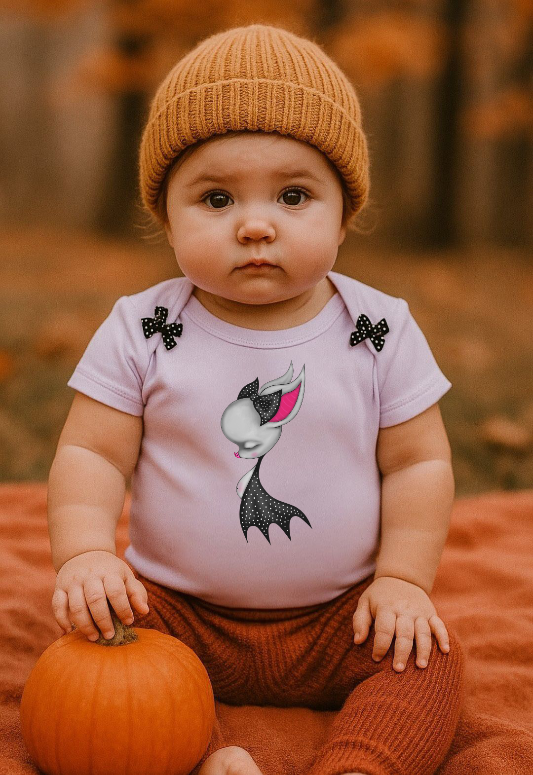 Body Bebé Murciélago Rosa con Lacitos