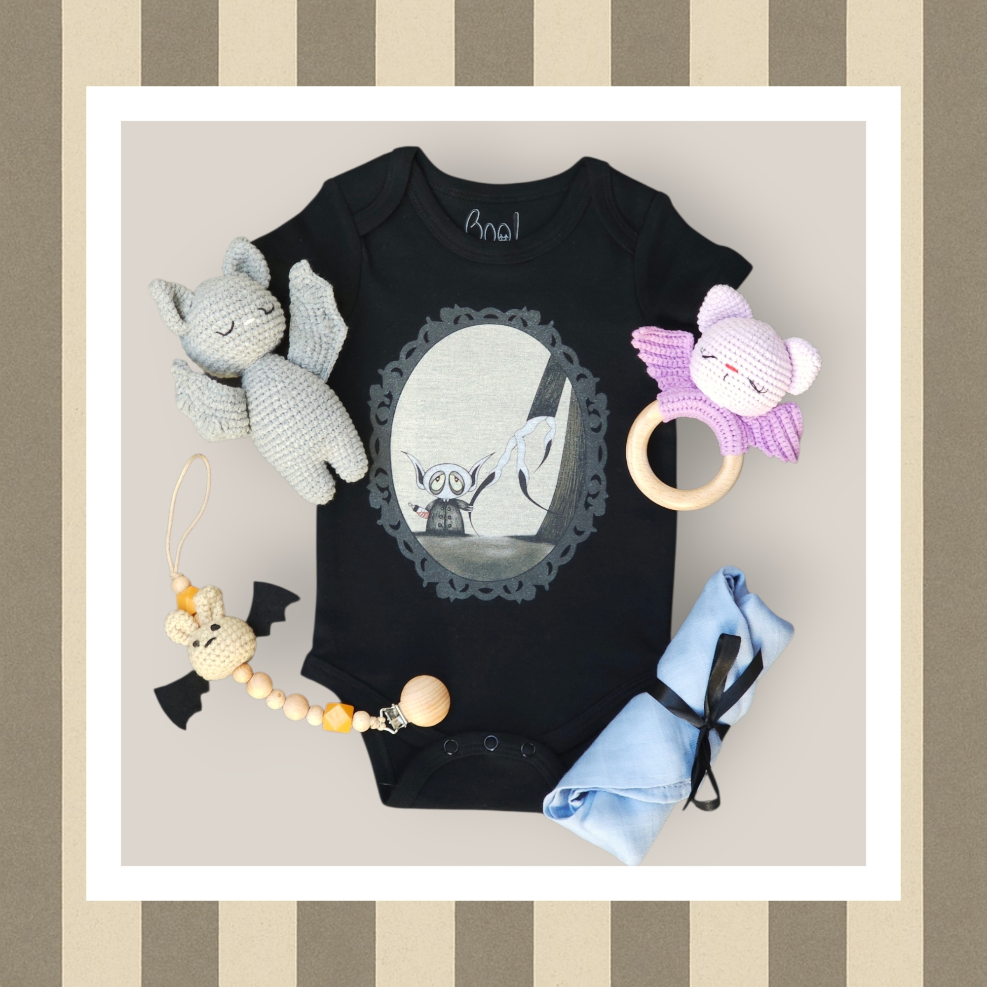 Saquito regalo Boo “Nosferatu” – lleno de tierna oscuridad para pequeños vampirillos encantadores.